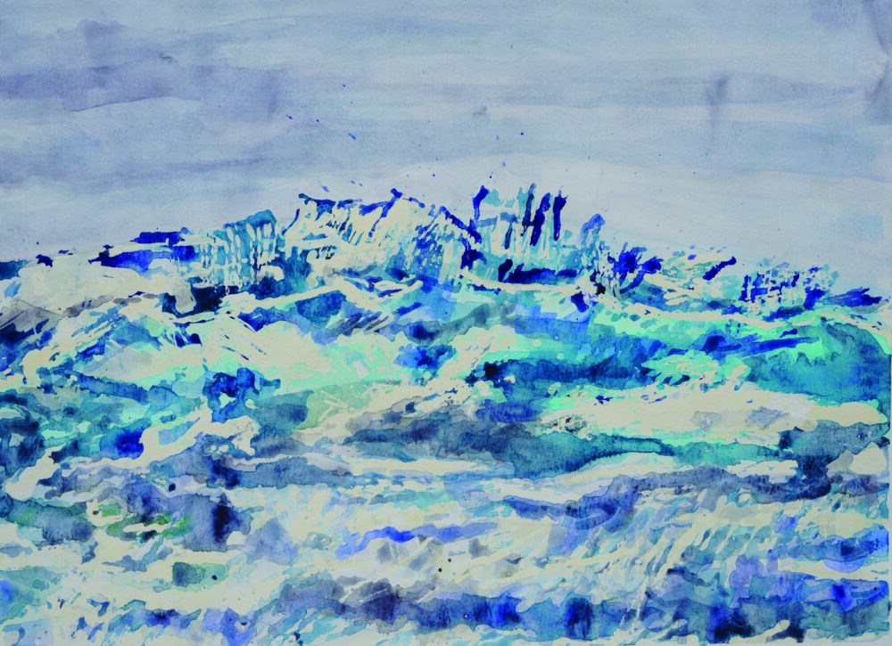 “Turbulent Waves” by Hannah Thoreson.