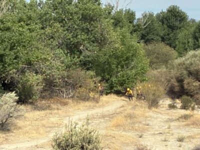 First responders were dispatched to a small fire near Bouquet Junction on Sunday, July 26, 2026. Kamryn Martell/The Signal