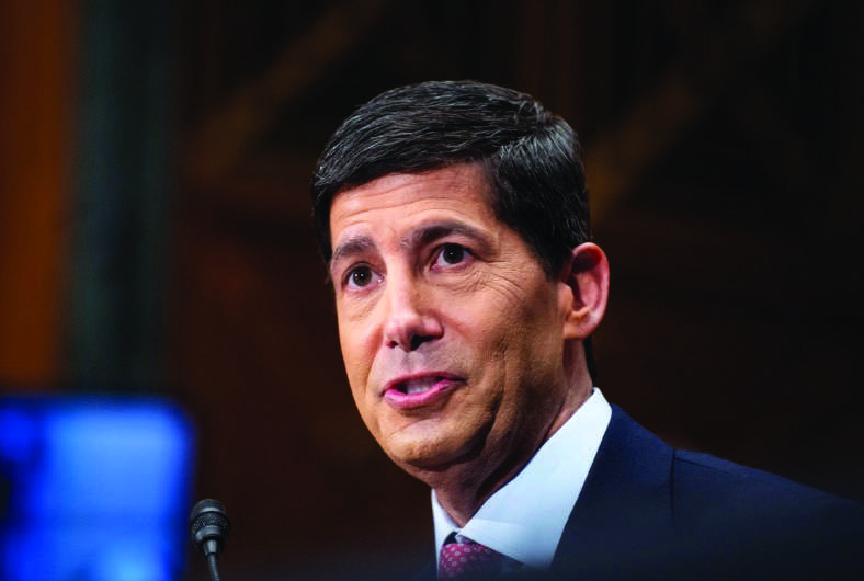 Federal Reserve chairman Kevin Warsh testifies before the Committee on Banking, Housing, and Urban Affairs on Capitol Hill in Washington, on July 15, 2026. Photo by Madalina Kilroy.