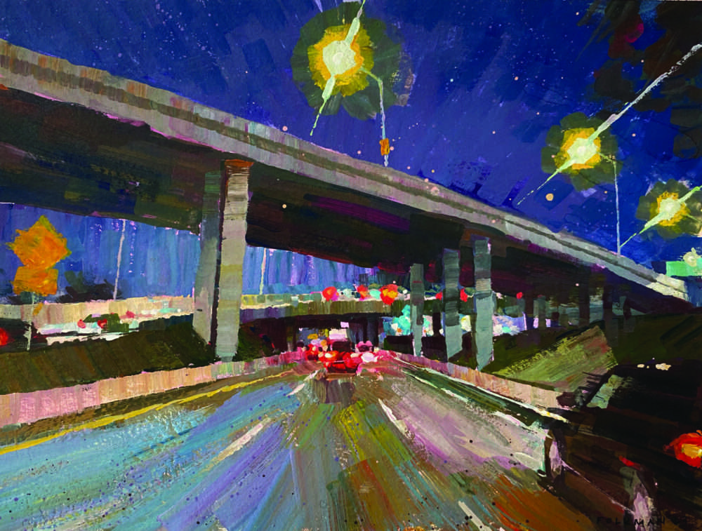 "LA Freeway" by Danny Folkman.