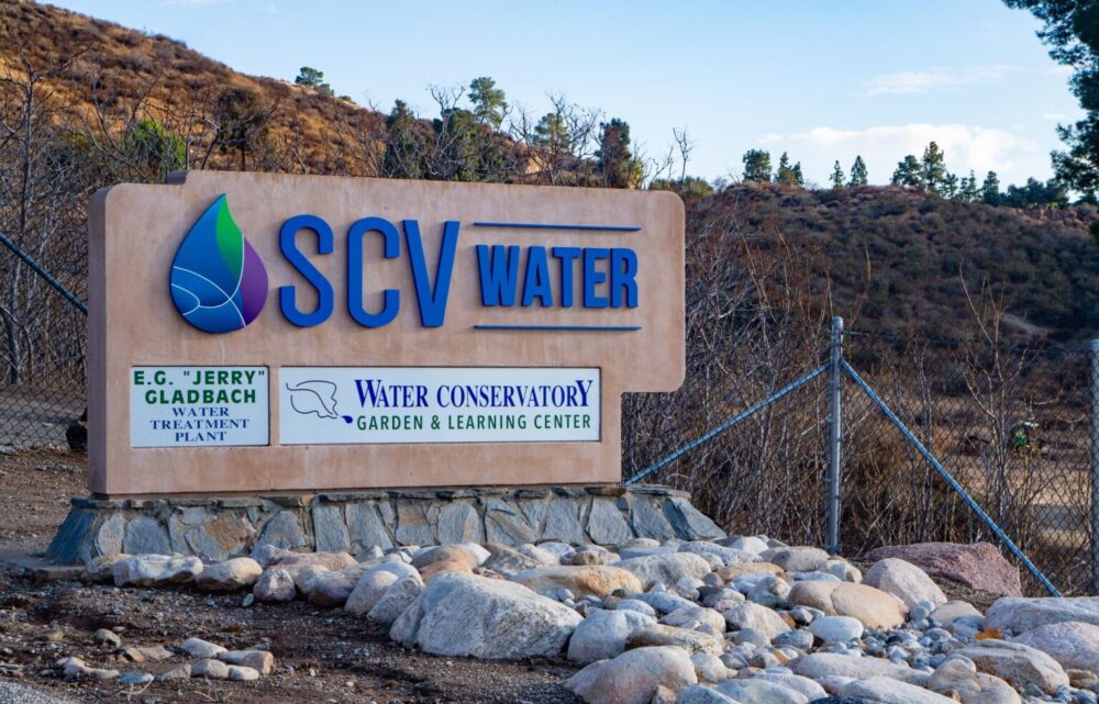 The SCV Water logo, located in Saugus, Calif. on Jan. 27, 2025. Katherine Quezada/The Signal