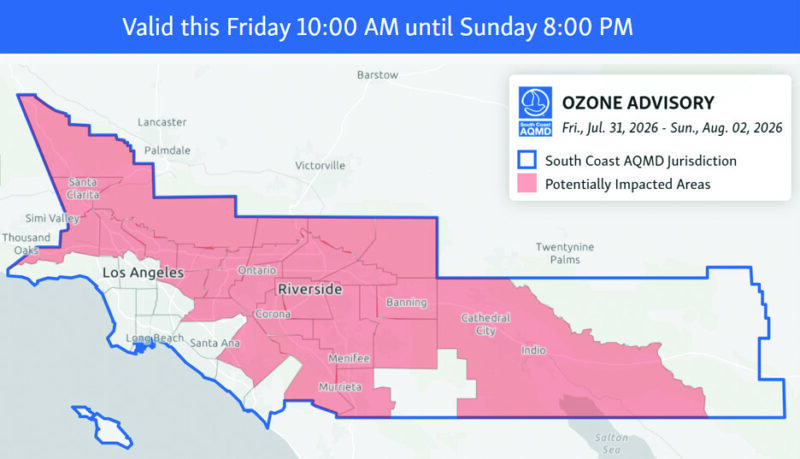 Map courtesy of South Coast Air Quality Management District.