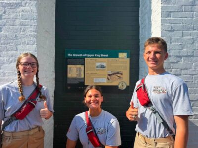 Bailey Kehoe (L) during the trip. Photo courtesy of Bailey Kehoe.