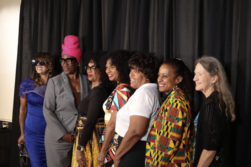 Attendees pose in the photo booth at the Santa Clarita Valley Chamber of Commerce's fourth annual Black Business Month event at the California Institute of the Arts, Thursday, Aug. 6, 2026. Kamryn Martell/The Signal