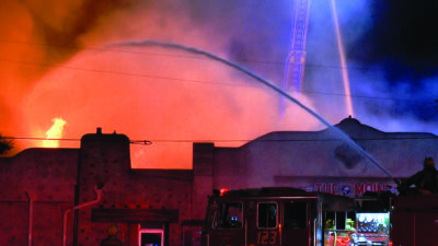 Old Town Newhall fire, Monday, Aug. 24, 2026. Signal staff photo.