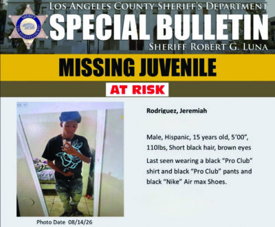 Image courtesy of the Los Angeles County Sheriff's Department.