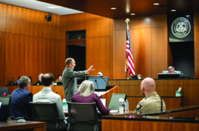 Deputy Utah County Attorney Ryan McBride during closing arguments in the preliminary hearing for Tyler Robinson, the man accused of fatally shooting Charlie Kirk, at the 4th District Court in Provo, Utah, on September 1, 2026. Francisco Kjolseth-Pool/Getty Images