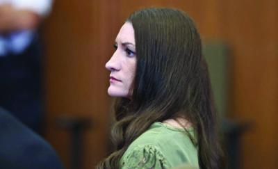 Defendant Lindsay Clancy watches jurors enter the courtroom, as the jury resumes deliberations, in Plymouth Superior Court, in Plymouth, Mass., on Sept. 4, 2026. Greg Derr/Pool via Reuters
