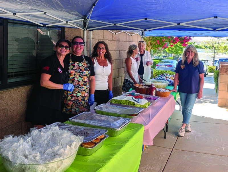 The Santa Clarita Elks Lodge recently used a national grant to support the Child & Family Center with a barbecue dinner and a back-to-school backpack giveaway. Courtesy photo.