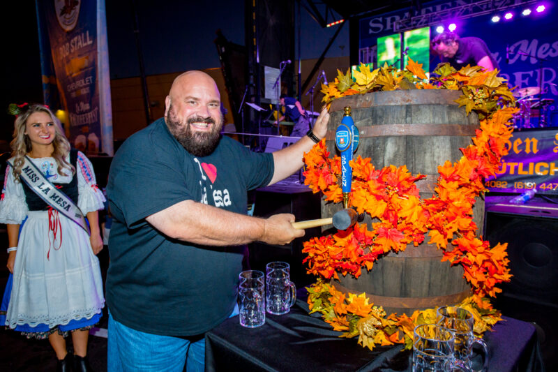 Attend the 52nd annual La Mesa Oktoberfest Keg Tapping Ceremony on Oct. 3 at 6 p.m. at the Hofbräuhaus Bier Garten in historic downtown La Mesa. Photo La Mesa Oktoberfest