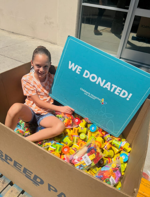 Brooklyn Hernandez, 12, with Play-Doh. Photo courtesy of Tiffany Hernandez.