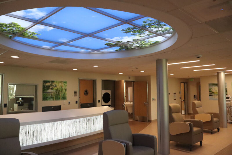 The new printed skylight at the Henry Mayo Newhall Hospital EmPATH Unit in Valencia, Calif., Monday, Sept. 14, 2026. Kamryn Martell/The Signal