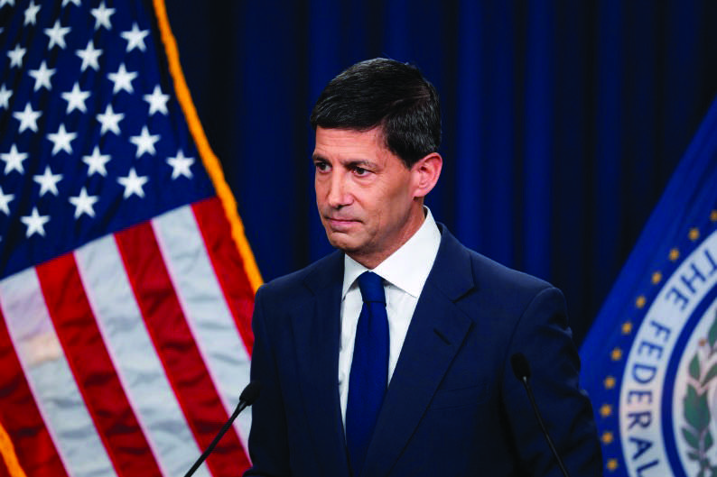 Federal Reserve chairman Kevin Warsh speaks during a press conference in Washington on July 29, 2026. Photo by Madalina Kilroy.