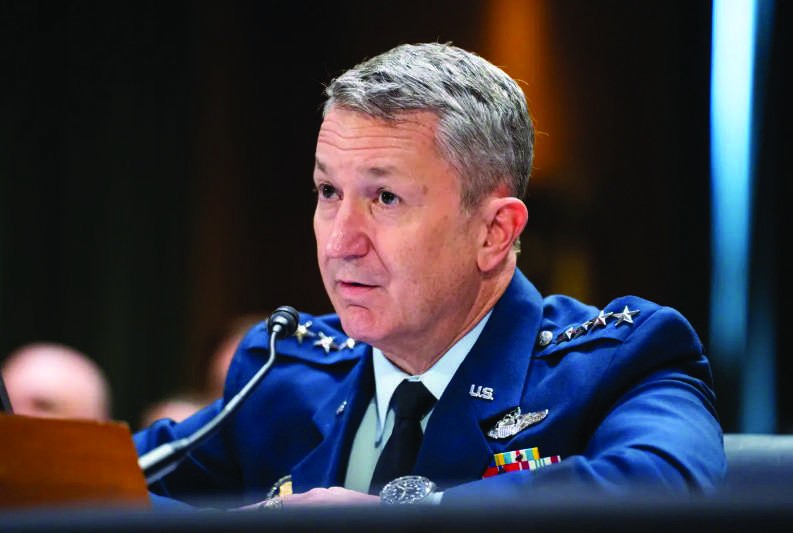 Chairman of the Joint Chiefs of Staff Gen. Dan Caine testifies before the Senate Committee on Appropriations in Washington on July 21, 2026. Photo by Madalina Kilroy.