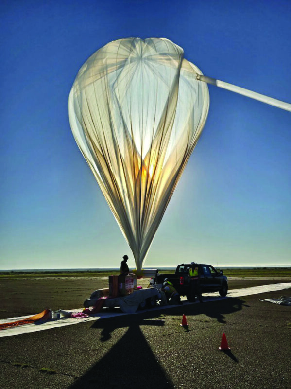 NASA HASP's scientific ballon launched from Fort Sumner, New Mexico on Sept. 2. The balloon and payload reached an altitude of 125,000 feet and flew for 8 hours and 12 minutes. Courtesy photo