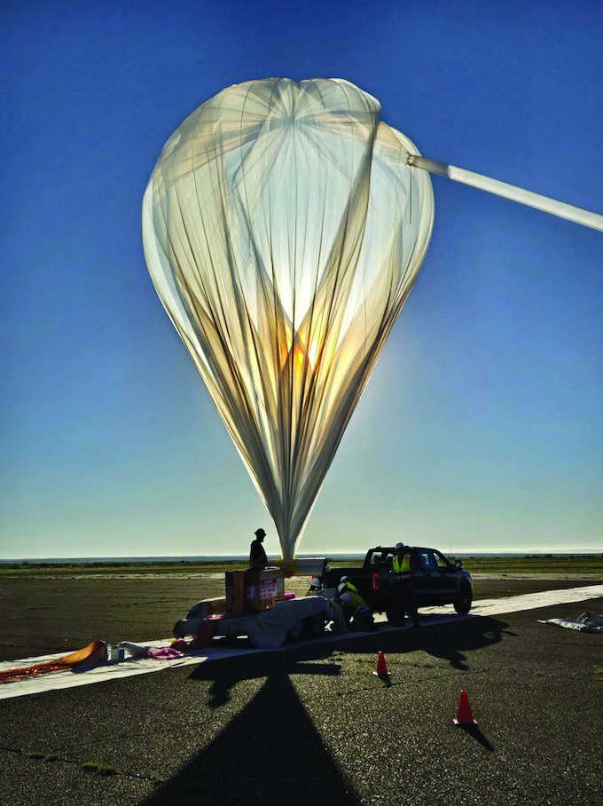 NASA HASP's scientific ballon launched from Fort Sumner, New Mexico on Sept. 2. The balloon and payload reached an altitude of 125,000 feet and flew for 8 hours and 12 minutes. Courtesy photo