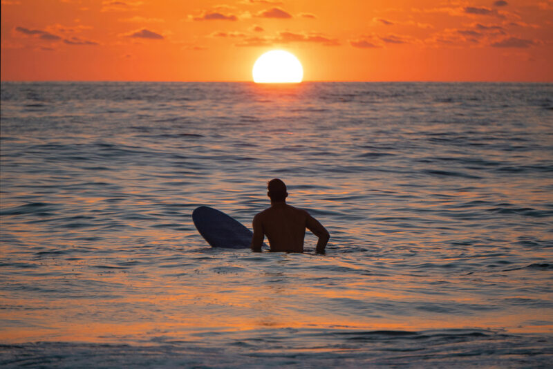 California is a surfer’s paradise with dozens of iconic surf spots along the 840-mile coastline. ©Adobestock