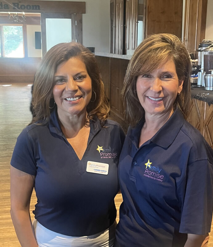 From left: Carmen Garcia and Irene Hoefert smile for a photo at the Family Promise of the Santa Clarita Valley's 7th Annual Par for a Purpose golf tournament at The Oaks Club at Valencia in Valencia, Calif., Monday, Sept. 21, 2026. Photo courtesy of Family Promise SCV.