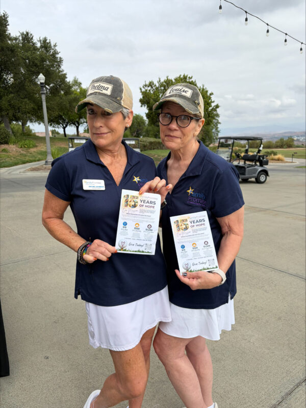 From left: Dee Dee Johnson and Laurie Ender, members of the advisory board, pose for a photo at the Family Promise of the Santa Clarita Valley's 7th Annual Par for a Purpose golf tournament at The Oaks Club at Valencia in Valencia, Calif., Monday, Sept. 21, 2026. Photo courtesy of Family Promise SCV.