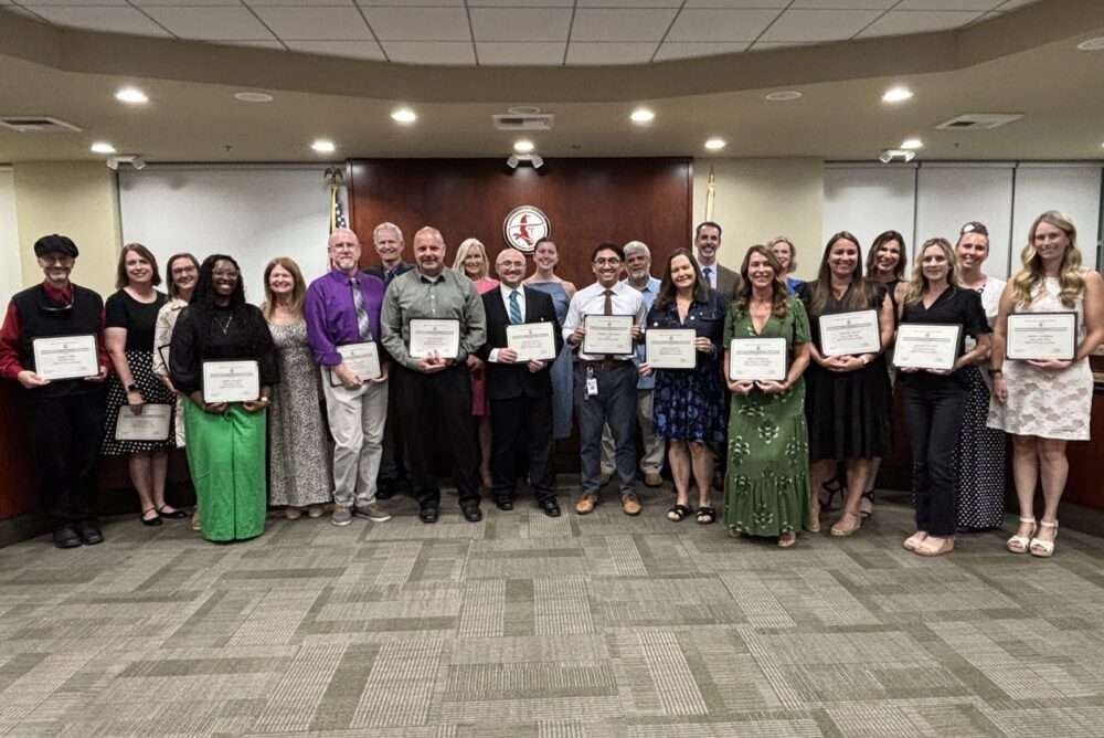 The teachers of the year for the William S. Hart Union High School District. Photo courtesy of the Hart District.