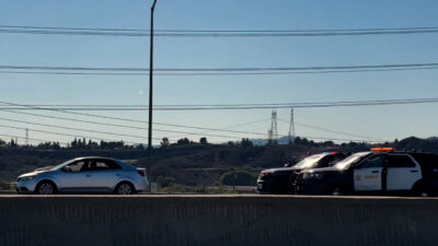 A man was detained after a call went out about a kidnapping on Challenger Way and Avenue J in Lancaster with the suspect and the victim fleeing the scene in a 2011 silver Kia Forte on Saturday afternoon. Signal Staff/The Signal