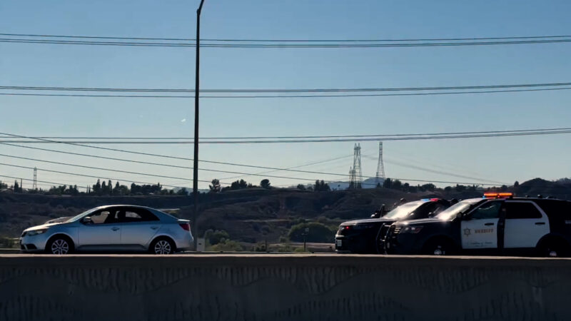 A man was detained after a call went out about a kidnapping on Challenger Way and Avenue J in Lancaster with the suspect and the victim fleeing the scene in a 2011 silver Kia Forte on Saturday afternoon. Signal Staff/The Signal