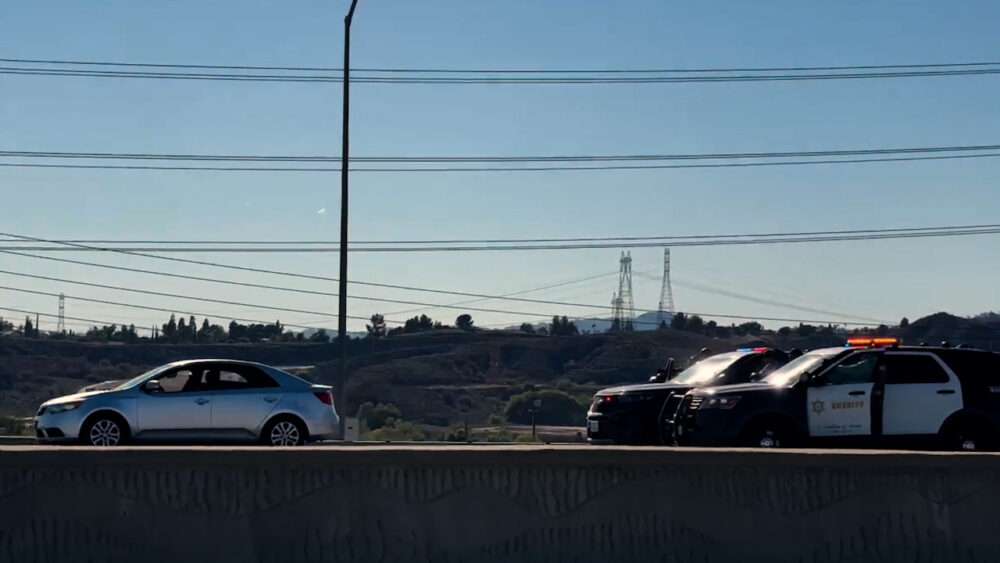 A man was detained after a call went out about a kidnapping on Challenger Way and Avenue J in Lancaster with the suspect and the victim fleeing the scene in a 2011 silver Kia Forte on Saturday afternoon. Signal Staff/The Signal