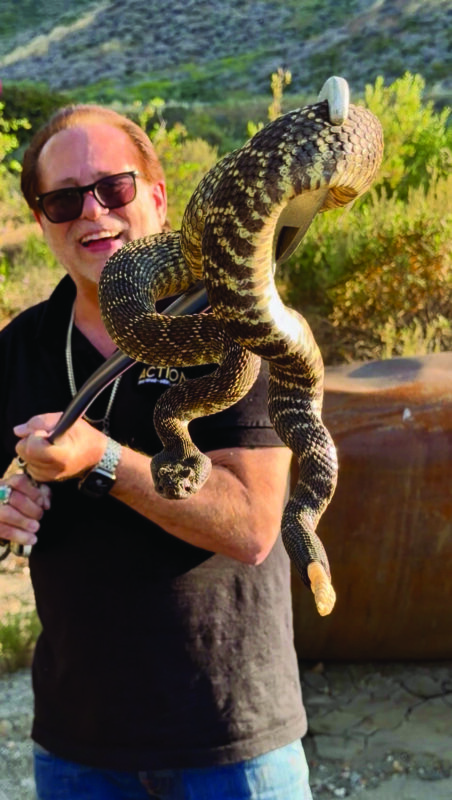 Cary Quashen runs a snake-removal service and operates The Snake School, a dog-training program that teaches rattlesnake avoidance. Courtesy Photo