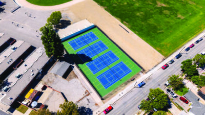 The city of Santa Clarita has partnered with the William S. Hart Union High School District to make eight new pickleball overlay courts at Placerita Junior High School available for community use on Saturdays and Sundays from 8 a.m. to 2 p.m. Courtesy photo.