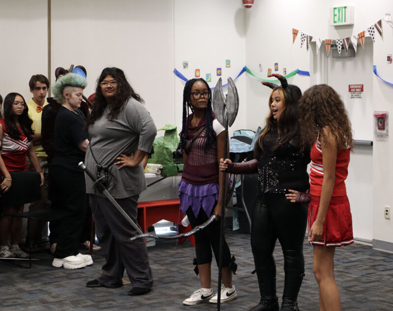 Golden Valley High School's Theatre Troupe perform at the Teen FanFest at the Canyon Country Jo Anne Darcy Library in Canyon Country, Calif., Friday, Oct. 9, 2026. Kamryn Martell/The Signal