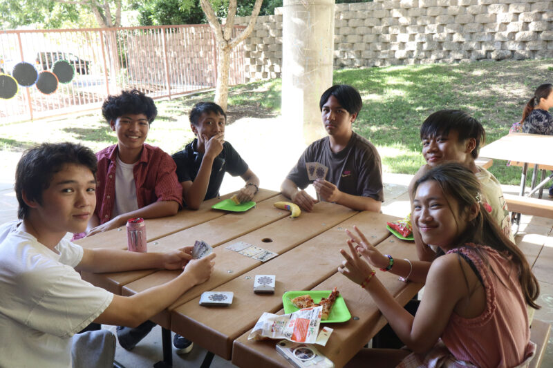 Attendees play cards at the Teen FanFest at the Canyon Country Jo Anne Darcy Library in Canyon Country, Calif., Friday, Oct. 9, 2026. Kamryn Martell/The Signal