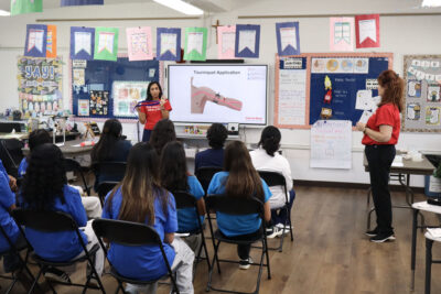 Attendees listen to a class at the Our Lady of Perpetual Help's Health Fair at OLPH in Newhall, Calif., Sunday, Oct. 18, 2026. Kamryn Martell/The Signal