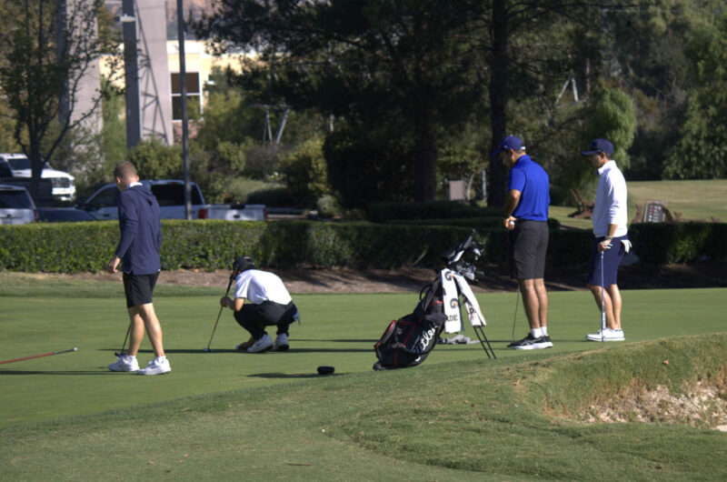 Attendees participating in the tournament at the Valencia Country Club in Valencia, Calif., Thursday, Oct, 19, 2026. Audrey De Laura/The Signal