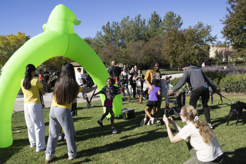 Racers getting medals after finishing at Finish the Ride and Finish the Run at West Creek Park in Valencia, Calif., Sunday, Oct 25, 2026. Audrey De Laura/The Signal