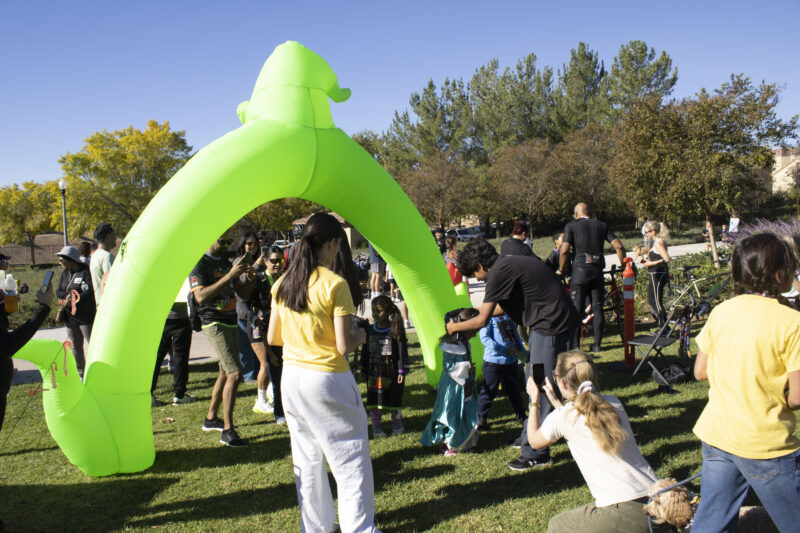 Racers getting medals after finishing at Finish the Ride and Finish the Run at West Creek Park in Valencia, Calif., Sunday, Oct 25, 2026. Audrey De Laura/The Signal